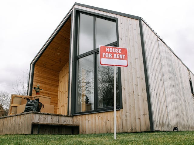 Low-Angle Shot of Wooden House